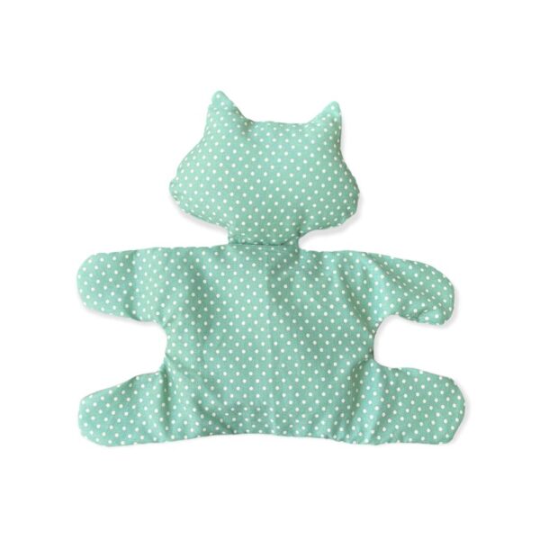 Almofada para Cólicas de Bebê Gatinho Poá Verde - Image 2