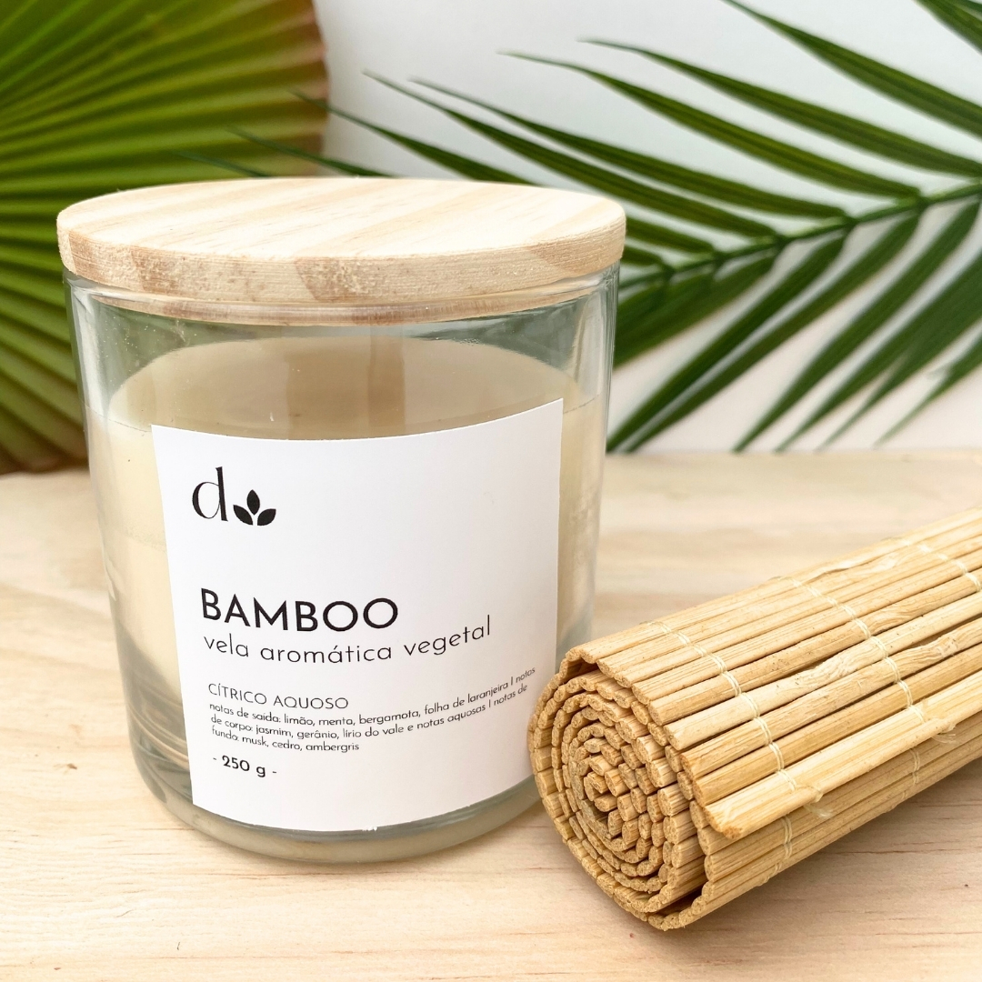 Vela Aromática Vegetal Bamboo