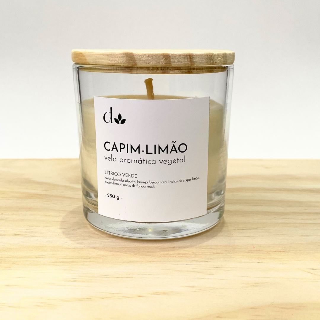 Vela Aromática Vegetal Capim-Limão - Imagem 2
