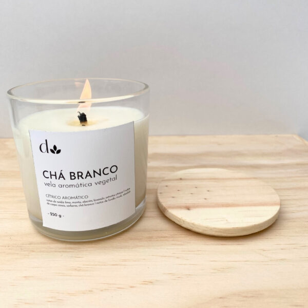 Vela Aromática Vegetal Chá Branco - Image 2