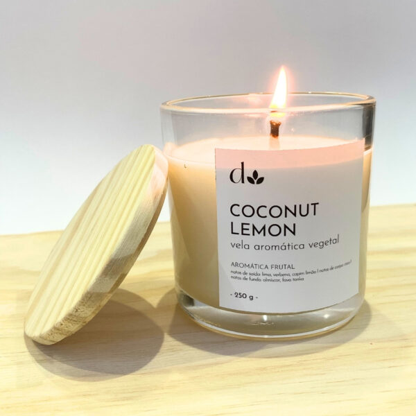 Vela Aromática Vegetal Coconut Lemon - Image 3