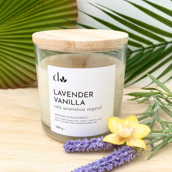 Vela Aromática Vegetal Lavender Vanilla