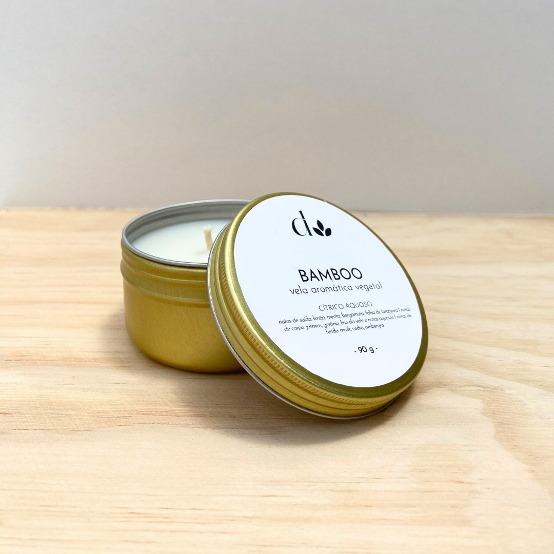 Mini Vela Aromática Vegetal Jardim Secreto