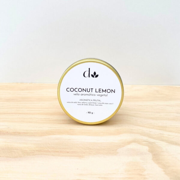 Mini Vela Aromática Vegetal Coconut Lemon - Image 3
