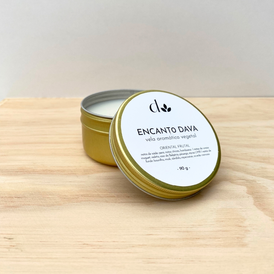 Mini Vela Aromática Vegetal Encanto Dava