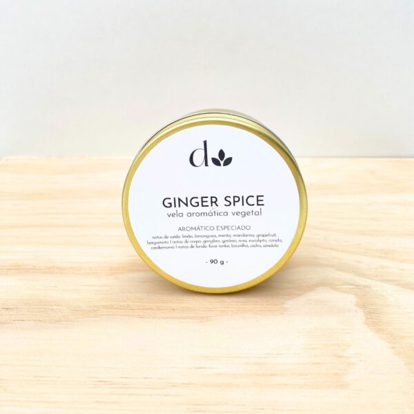 Mini Vela Aromática Vegetal Ginger Spice - Image 2