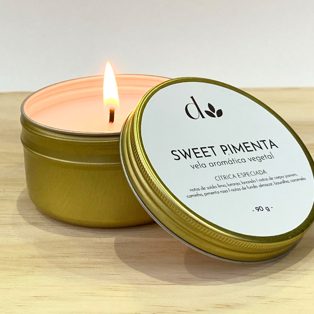 Mini Vela Aromática Vegetal Sweet Pimenta