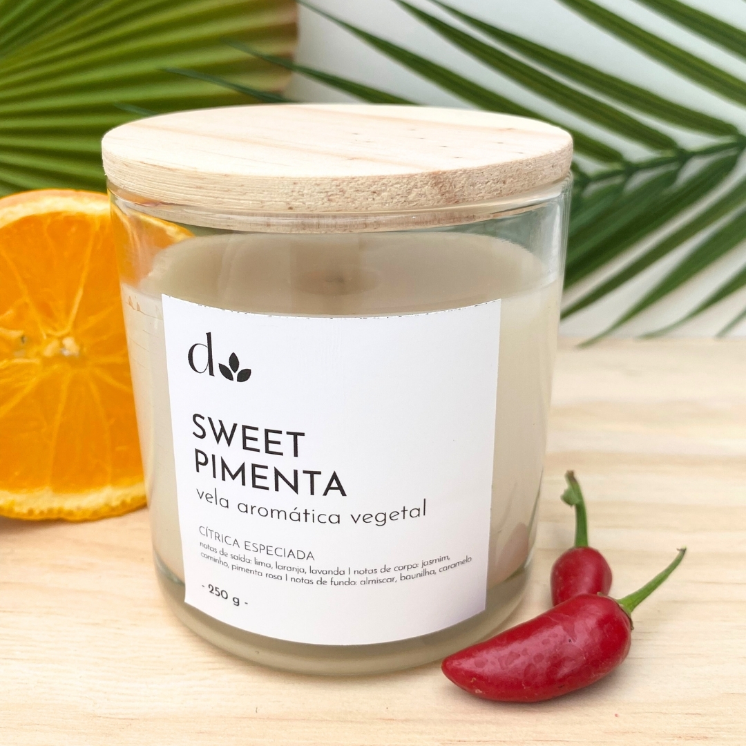 Vela Aromática Vegetal Sweet Pimenta